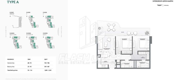 1 Schlafzimmer Wohnung in Al Marjan Island, UAE, Nr. 33232 21