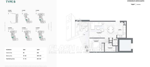 1 Schlafzimmer Wohnung in Al Marjan Island, UAE, Nr. 33232 19