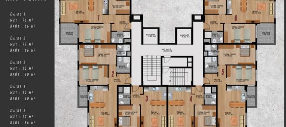 Пентхаус с 2 комнатами в Авсаллар, Турция № 29863 15