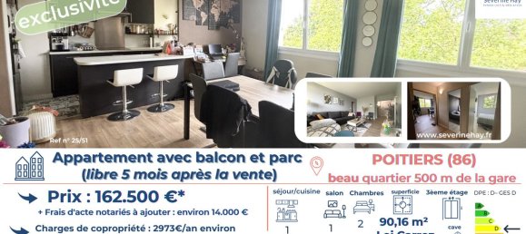 2 Schlafzimmer Wohnung in Poitiers, France, Nr. 319884 2