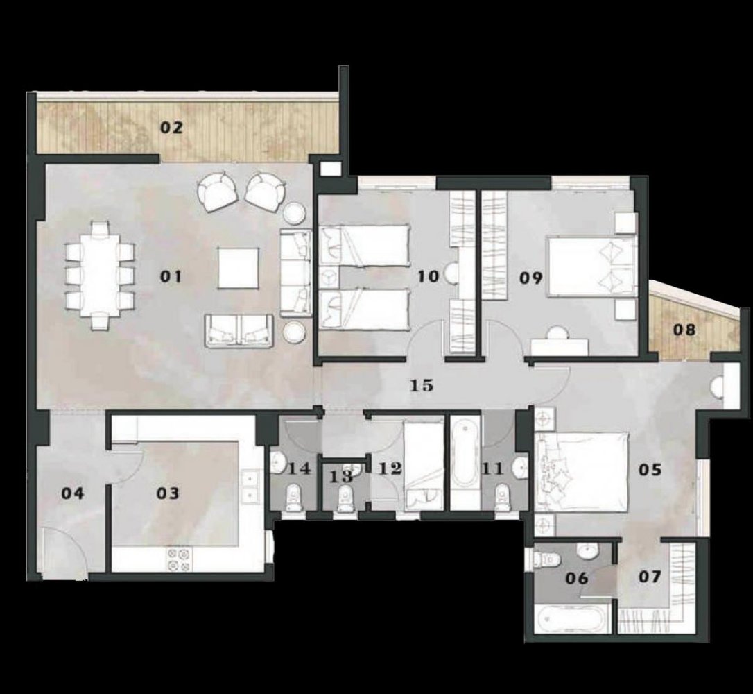 4 bedrooms Condo in New Capital City, Egypt No. 2262