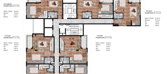 Apartamento de 2 habitaciónes en Mahmutlar, Turkey No. 11401 3