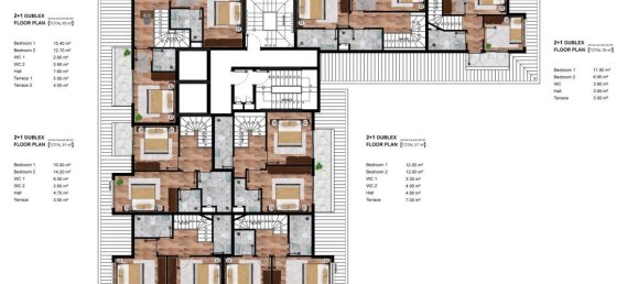 Apartamento de 2 habitaciónes en Mahmutlar, Turkey No. 11401 2