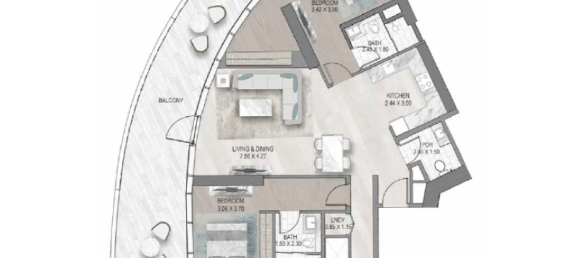 Studio in Business Bay, UAE No. 121579 12