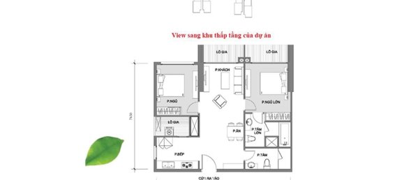 Apartamento de 2 dormitorios en Nam Tu Liem, Vietnam No. 997 21