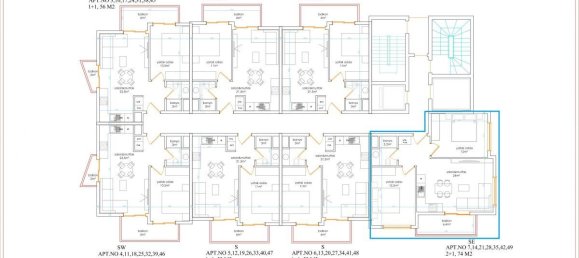 Квартира с 3 комнатами в Аланья, Турция № 9864 16