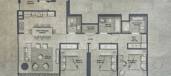 3 غرف نوم شقة في MARINA VISTA, نخلة جميرا, UAE رقم 61111 3