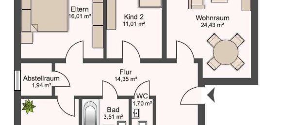 Apartamento de 3 dormitorios en Steinfurt, Germany No. 11170 11