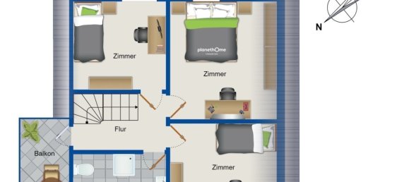 4 rooms House in Wittenberg, Germany No. 133388 9