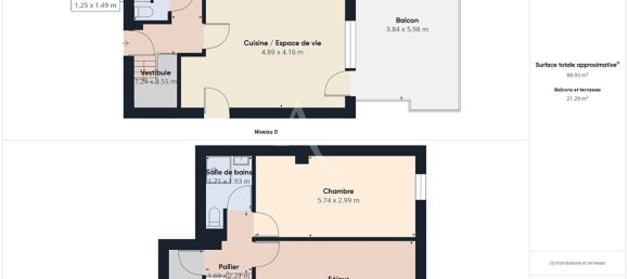 Duplex T2 em Croix, France N.º 216254 4