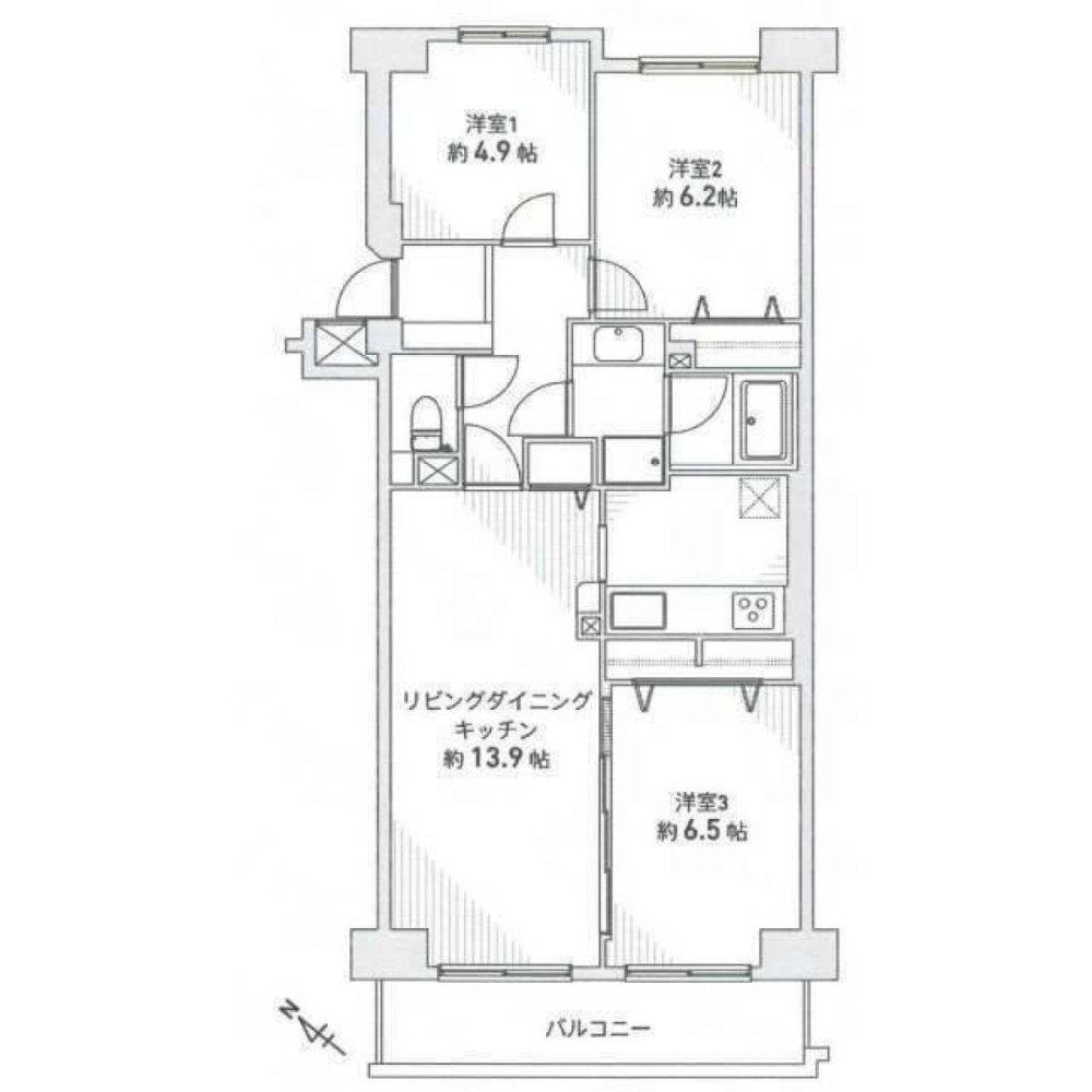 3 bedrooms Apartment in Aichi, Japan No. 4550