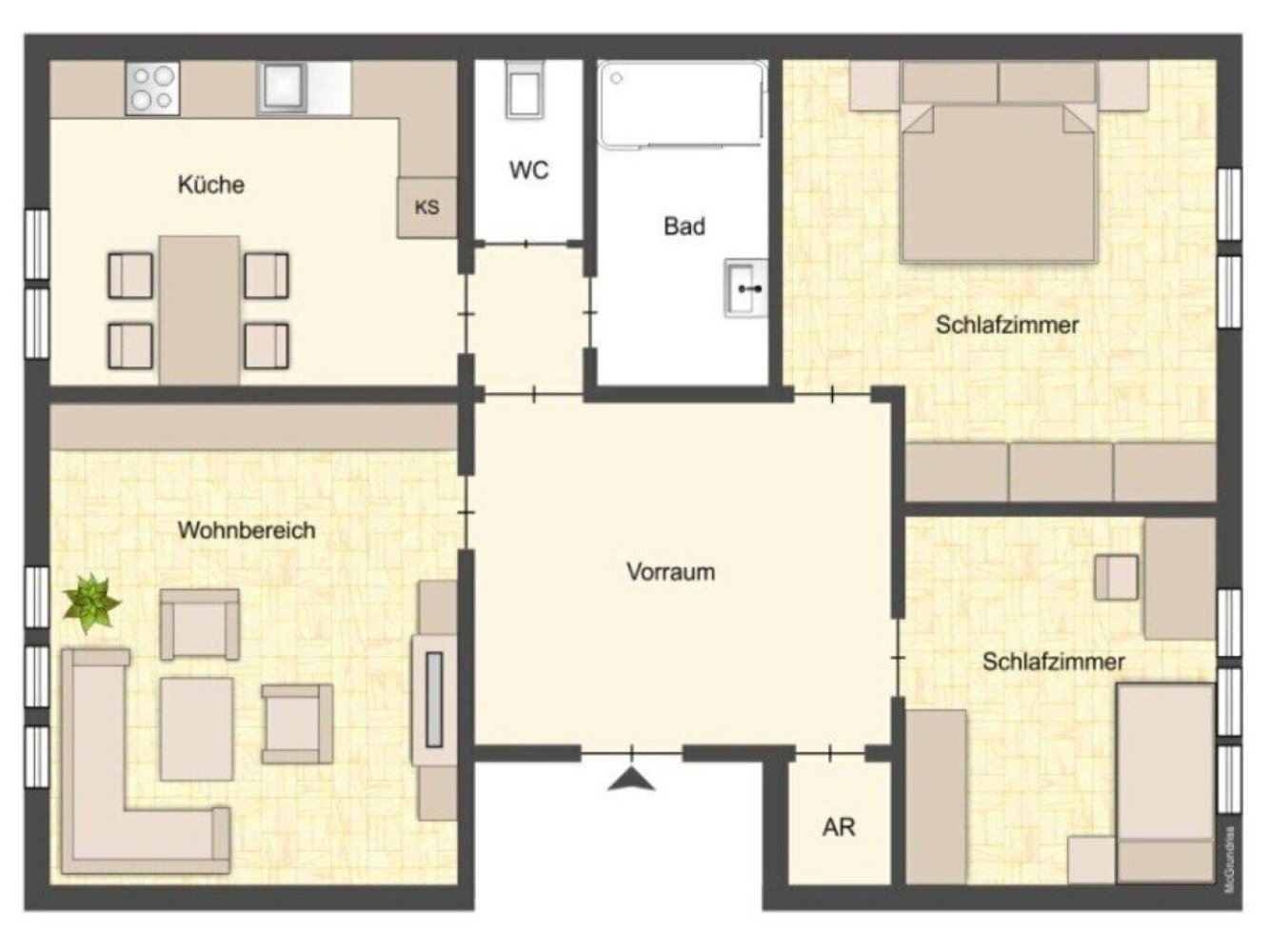3 rooms Apartment in Favoriten, Austria No. 190693