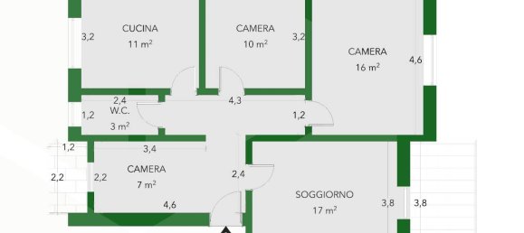 4-Zimmer Wohnung in Bari, Italy, Nr. 18247 4