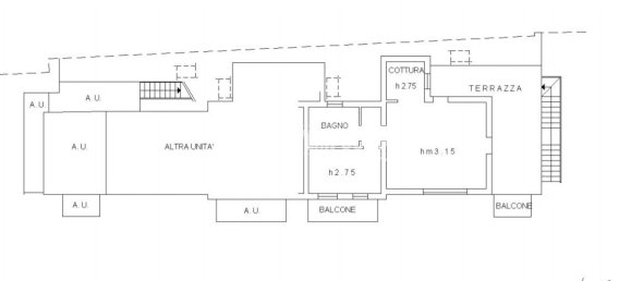 2 rooms Apartment in Brescia, Italy No. 2298 11