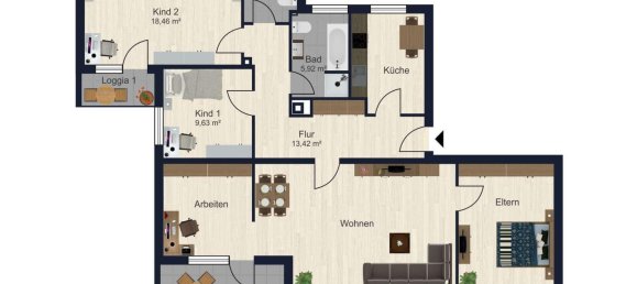 5-salle Appartement à Hildesheim, Germany No. 37801 23