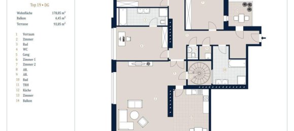 4 rooms Apartment in Wieden, Austria No. 134660 18