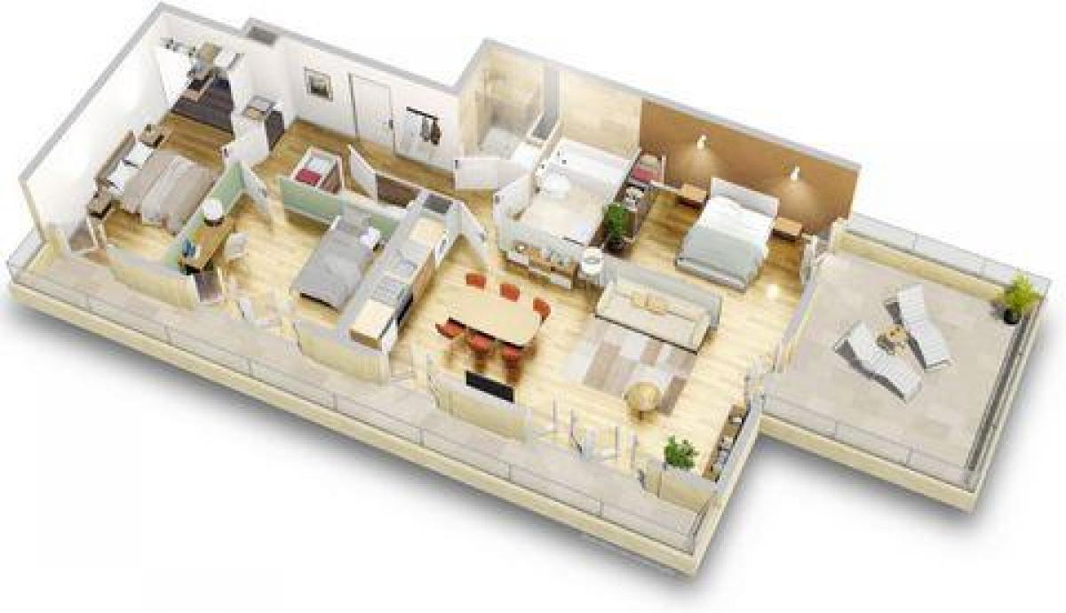 3 Schlafzimmer Eigentumswohnung in Bondy, France, Nr. 37024