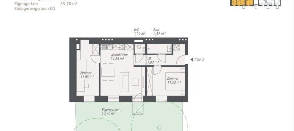 3غرفة شقة في Simmering, Austria رقم 135918 14
