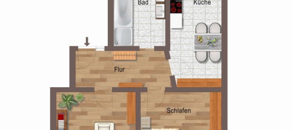 Apartamento de 2 divisões em Leipzig, Germany N.º 58600 10