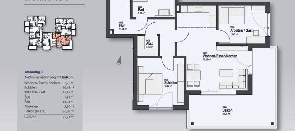 2 chambres Appartement à Augsburg, Germany No. 349955 19