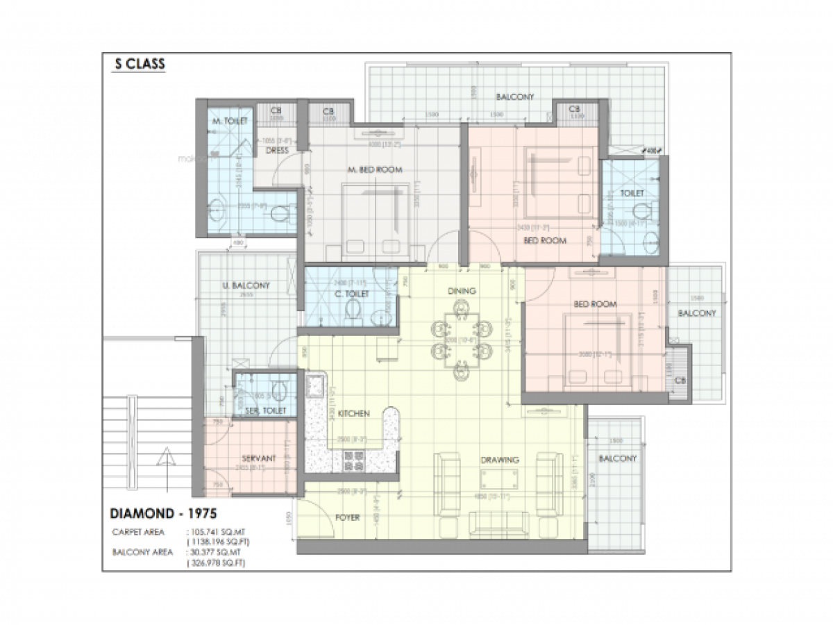 Casa de 3 dormitorios en Ghaziabad, India No. 62996