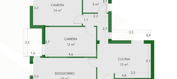 4 rooms Apartment in Bologna, Italy No. 21399 31