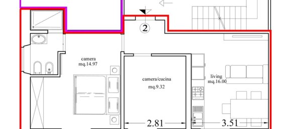 2-salle Appartement à Florence, Italy No. 37209 22