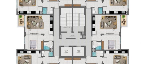 2غرفة شقة في Mahmutlar, Turkey رقم 10119 25