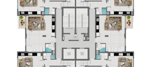 2غرفة شقة في Mahmutlar, Turkey رقم 10119 27