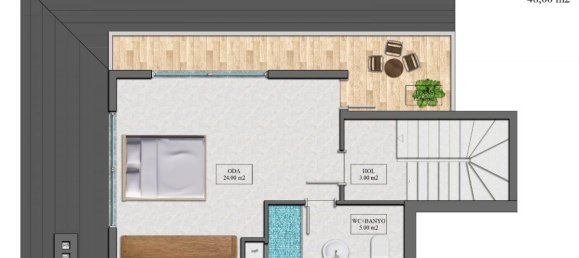 2غرفة شقة في Mahmutlar, Turkey رقم 10119 18