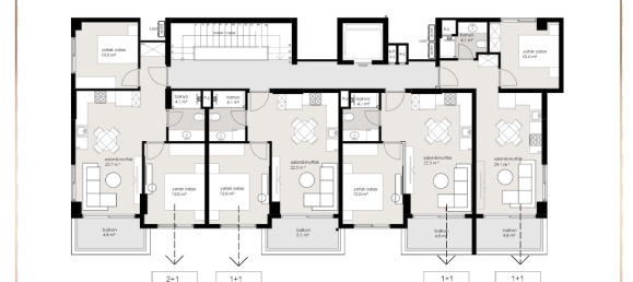 Penthouse 1+1 em Oba, Turkey N.º 12786 10