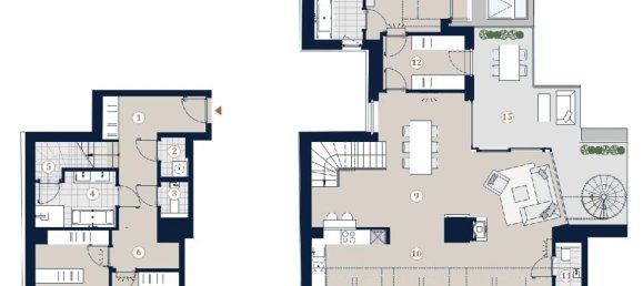 Квартира с 4 комнатами в Маргаретен, Австрия № 183464 14