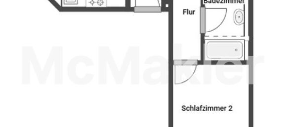 Квартира с 1 спальней в Нюрнберг, Германия № 207824 15