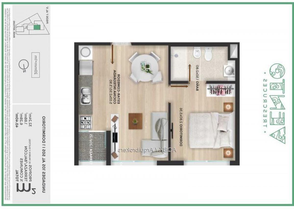 Studio in Montevideo, Uruguay No. 7150