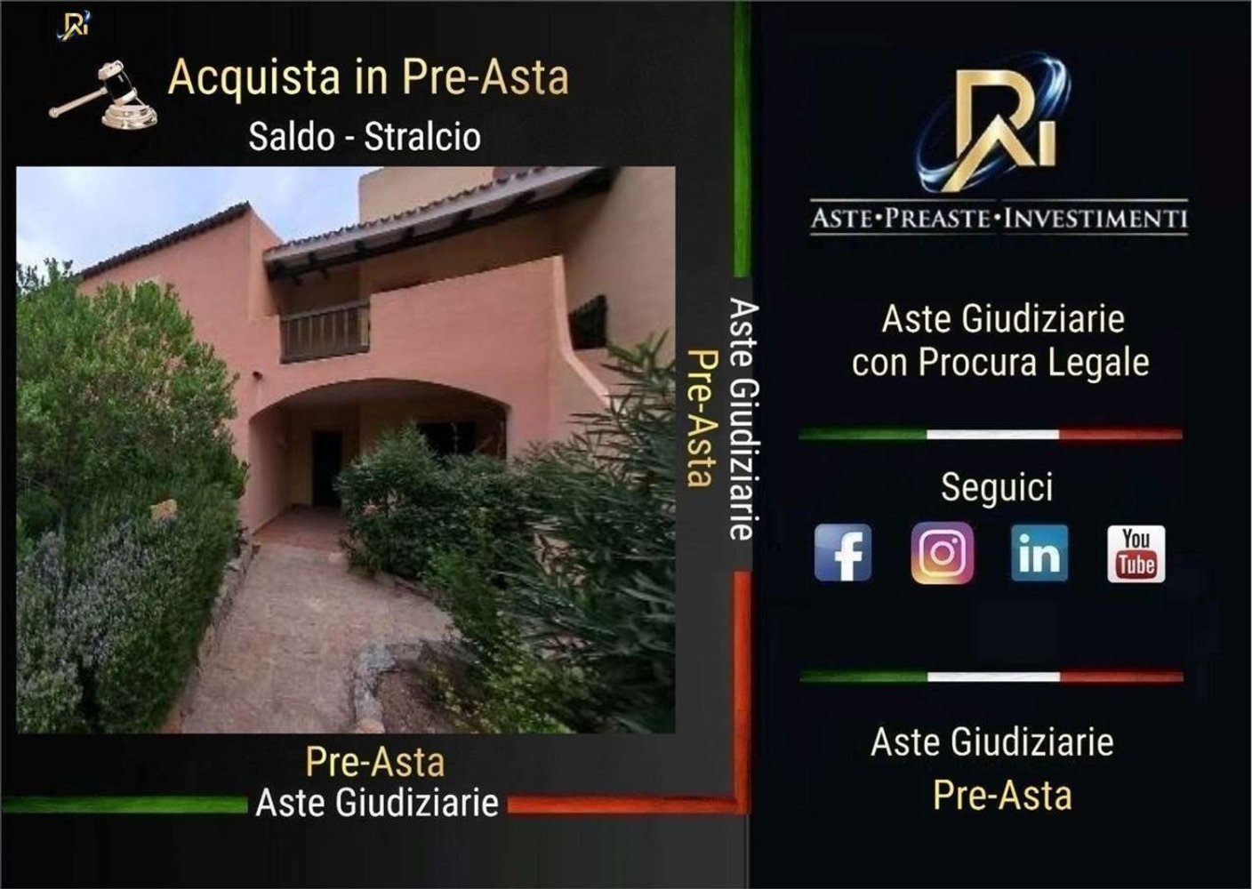 Apartamento de 2 divisões em Santa Teresa Gallura, Italy N.º 212192