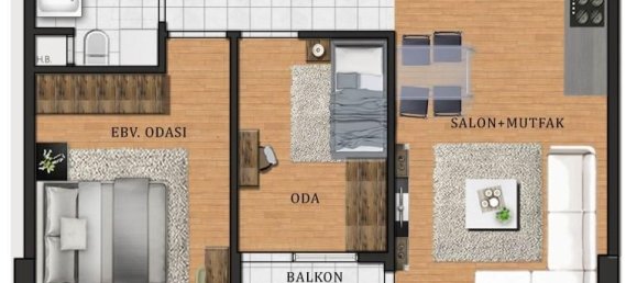 2-Zimmer Wohnung in Kartal, Turkey, Nr. 18206 14