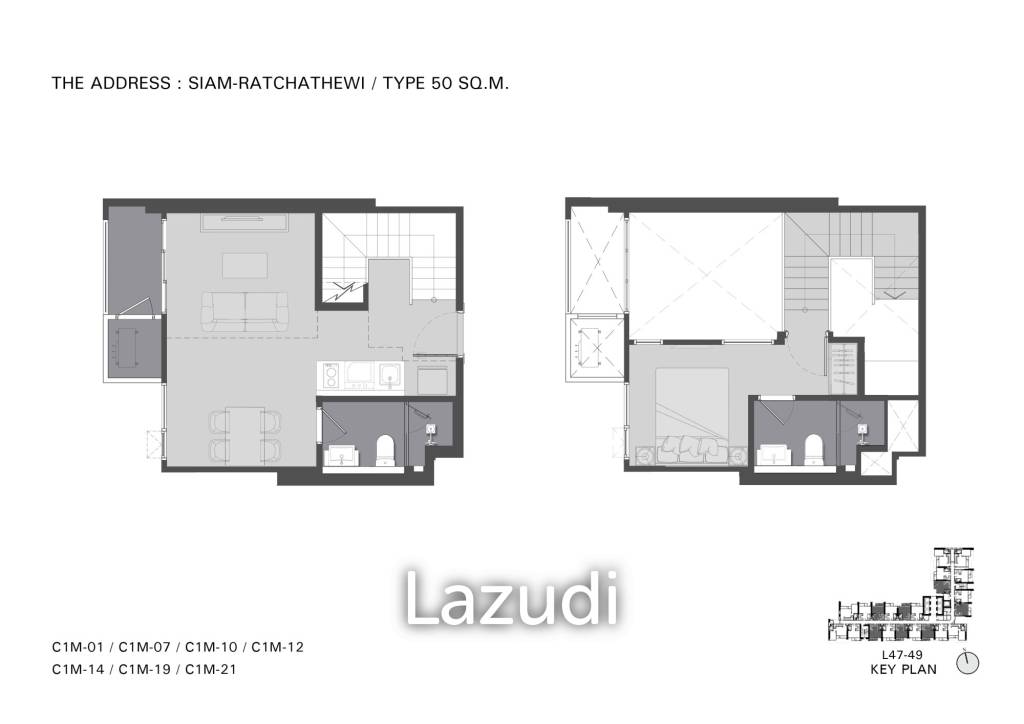 1 bedroom Duplex in Bangkok, Thailand No. 23633