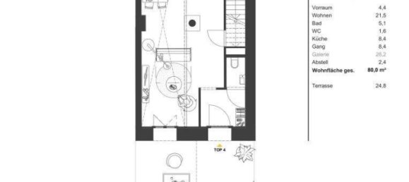 Apartamento de 2 habitaciónes en Vienna, Austria No. 3428 13