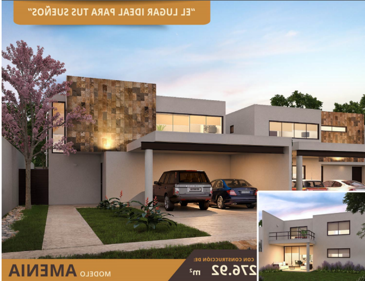 Дом с 3 спальнями в Мерида, Мексика № 77155