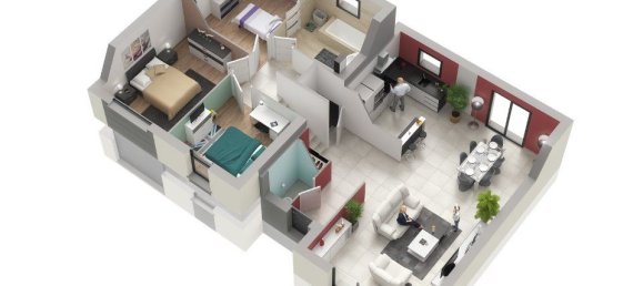 3 غرف نوم منزل في Distroff, France رقم 59444 11