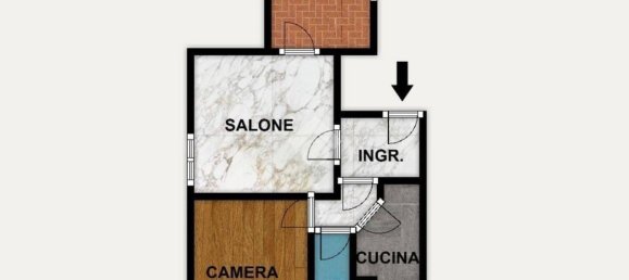 2 rooms Apartment in Rome, Italy No. 252336 12