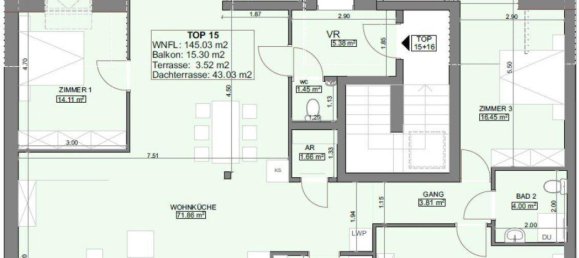 Penthouse de 4 divisões em Ottakring, Austria N.º 196600 14