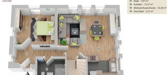 Dúplex de 2 dormitorios en Karlsruhe, Germany No. 322051 28