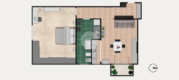 2-Zimmer Wohnung in Milan, Italy, Nr. 246639 37