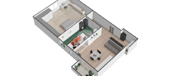 2-Zimmer Wohnung in Milan, Italy, Nr. 246639 38