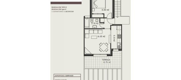 Bungalow de 1 dormitorio en Calpe, Spain No. 42238 17