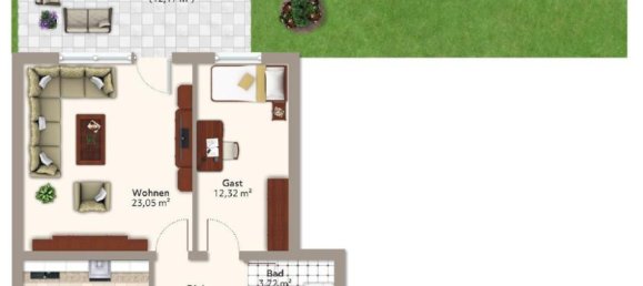 3غرفة شقة في Dachau, Germany رقم 183314 12