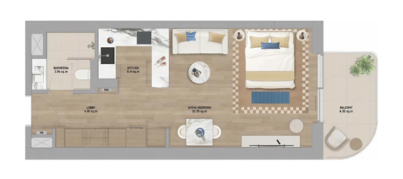 Studio in Abu Dhabi, UAE No. 121103 7