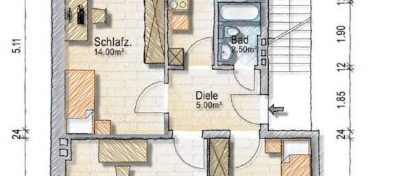 Дуплекс с 6 комнатами в Нижняя Саксония, Германия № 365101 18