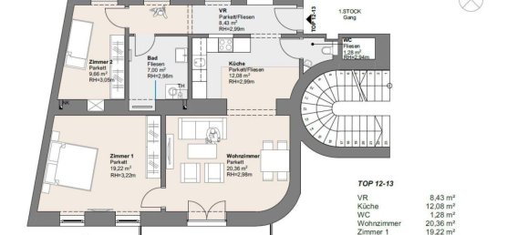 3غرفة شقة في Simmering, Austria رقم 15450 24